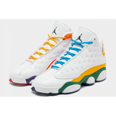 Nike GS "Playground" Ženske Air Jordan 13 Bijele Crne Ljubičaste | 4GB78P1W