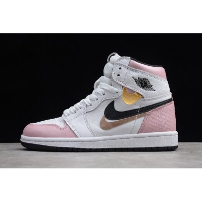 Nike High OG GS Ženske Air Jordan 1 Bijele Roze Crne | M36MB1TG