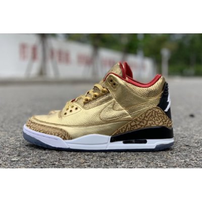 Nike JTH "Gold Oscars" Muške Air Jordan 3 Zlatne | MC4MHGHA