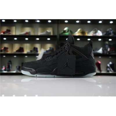 Nike Kaws X Retro Muške Air Jordan 4 Crne | NO7U3180
