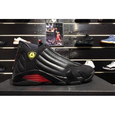 Nike "Last Shot" Muške Air Jordan 14 Crne Crvene | MYXJXCDE