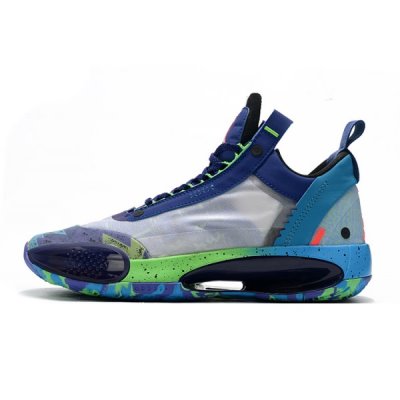 Nike Low "Multi" Muške Air Jordan 34 Visebojne Ljubičaste Zelene | 1OFU6H08