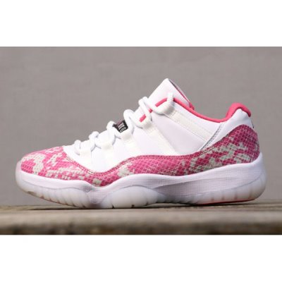 Nike Low "Pink Snakeskin" Ženske Air Jordan 11 Roze Zmijski Print Boje Kože | OES4B30I