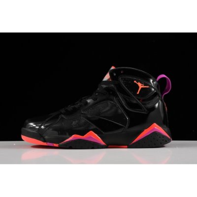 Nike "Patent Koža" Muške Air Jordan 7 Crne Tamno Sive Sive | IVQ66P76