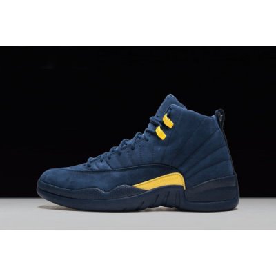 Nike Psny X "Michigan" Muške Air Jordan 12 Tamnoplave | FYNMIFQY