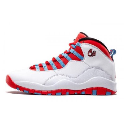 Nike Retro "Chicago" Muške Air Jordan 10 Bijele Crvene | FQASL0BD
