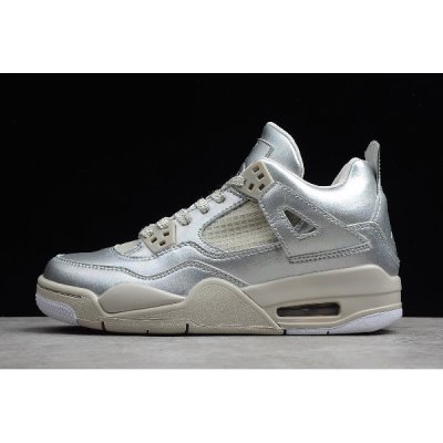 Nike Retro GS 30th Anniversary "Pearl" Ženske Air Jordan 4 Srebrne | 6J8P7CMH