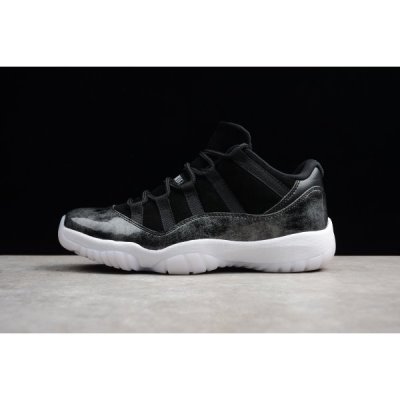 Nike Retro Low "Barons" Muške Air Jordan 11 Crne Metalne Srebrne | OV131B86