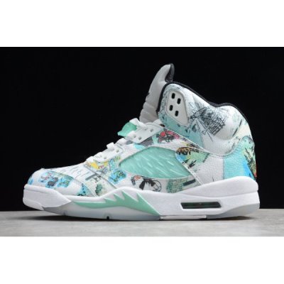 Nike Retro "Wings" Muške Air Jordan 5 Bijele Zelene | 9OH1GZGZ