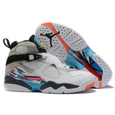 Nike "South Beach" Muške Air Jordan 8 Bijele Zelene Visebojne | HOQ4E3K3
