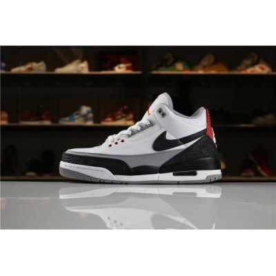 Nike "Tinker" Muške Air Jordan 3 Bijele Crvene Sive Crne | 9EUKBN63