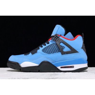 Nike Travis Scott X "Houston Oilers" Muške Air Jordan 4 Plave Crne | 9H35MSNH