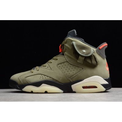 Nike Travis Scott X "Medium Olive" Muške Air Jordan 6 Maslinasto Zelene | FQ7OWZ8X