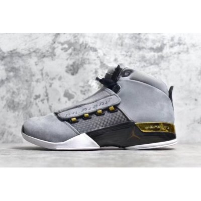 Nike "Trophy Room" Muške Air Jordan 17 Sive Metalne Zlatne Crne | FIYT2M7I