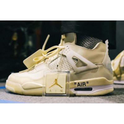 Nike X Off-white Muške Air Jordan 4 Bijele Crne | 6PY5XKMB